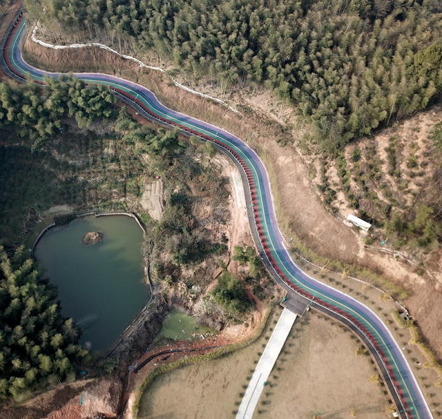 彩色口大道口成口风景