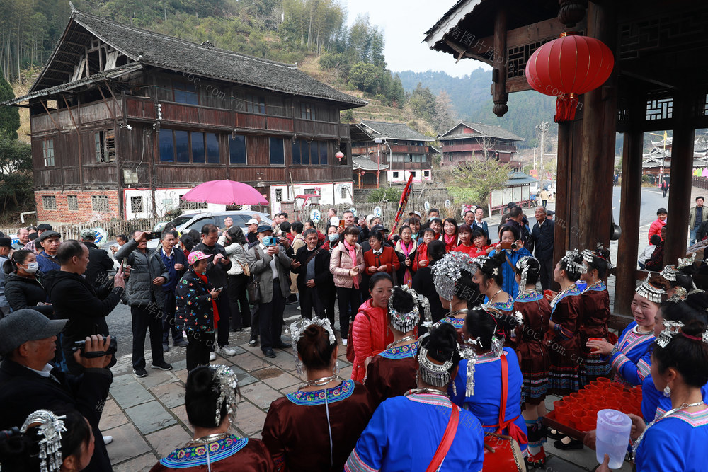 元旦 游客 村民 侗寨 民俗 侗年节 喜迎新年