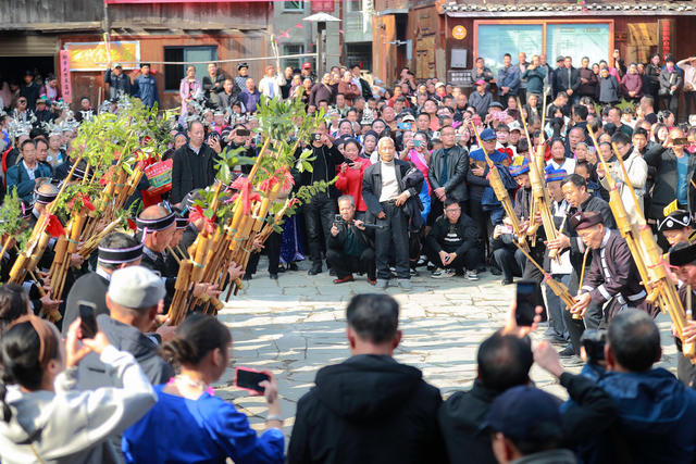 元旦 游客 村民 侗寨 民俗 侗年节 喜迎新年