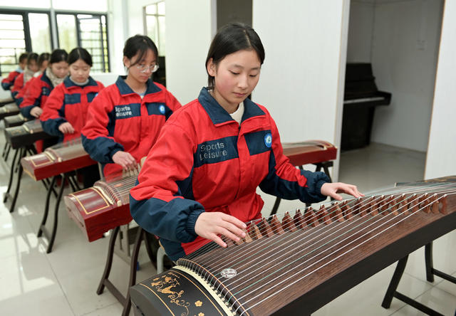 民族乐器 传统文化 教育 学生 学校 古筝 传承 传统乐器 