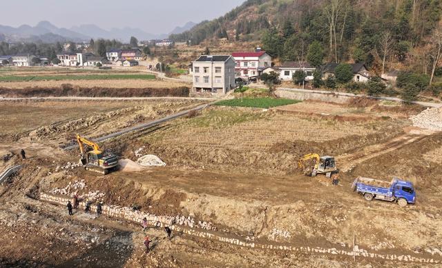 农田 建设 张家界 冬季