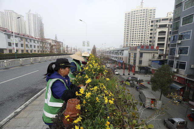 新春将至 扮靓城市 城市颜值 欢乐喜庆 节日氛围
