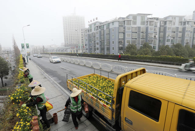 新春将至 扮靓城市 城市颜值 欢乐喜庆 节日氛围