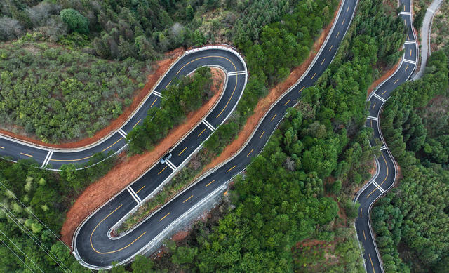 湖南 通道县
公路 新景 农村