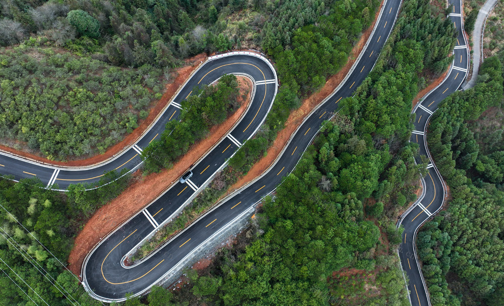 湖南 通道县
公路 新景 农村