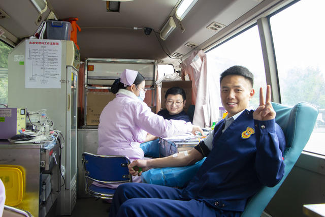 消防员 无偿献血 