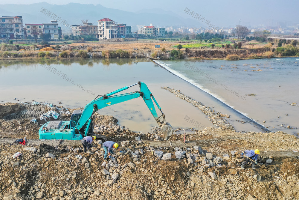 水利 施工 建设 河堤 防洪