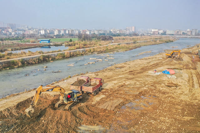 水利 施工 建设 河堤 防洪