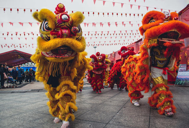 房地产  交易会   龙狮    春联