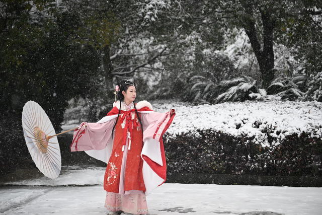 资兴 第一场雪 汉服