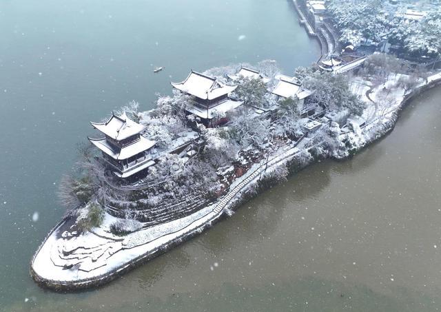 雪 美景 衡阳 石鼓书院