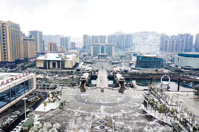 高楼  雪景  湘西  