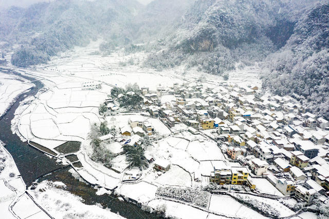 雪  乡村  湘西  田园  