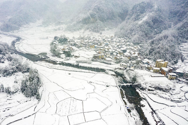 雪  乡村  湘西  田园  