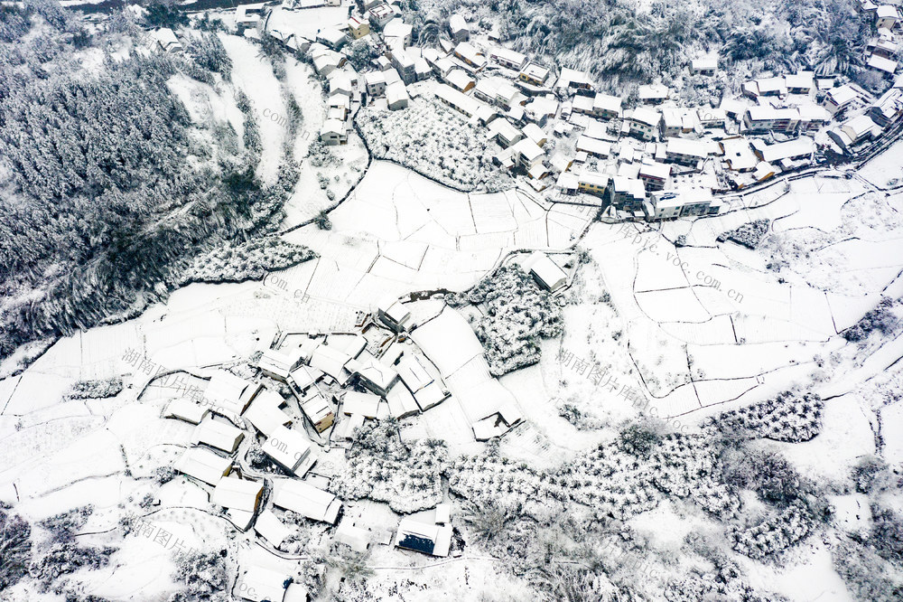 雪  乡村  湘西  田园  