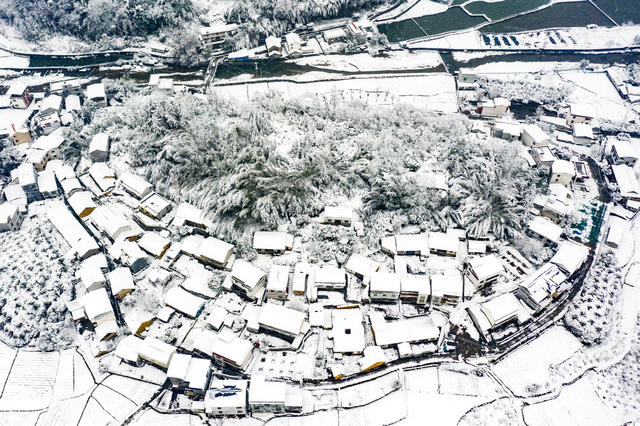 雪  乡村  湘西  田园  
