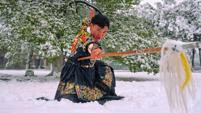 雪景、大学、玩雪