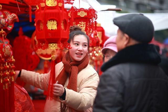 春节、集市、年味、年货市场、经济