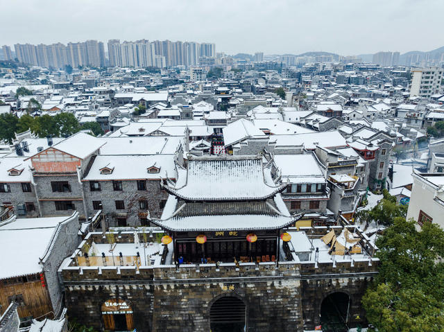 雪景 古城