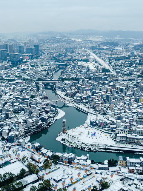雪景 古城