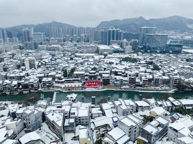 雪景 古城