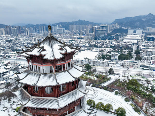 雪景 古城