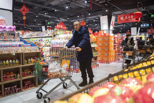 娄底 备年货 迎新年 超市
