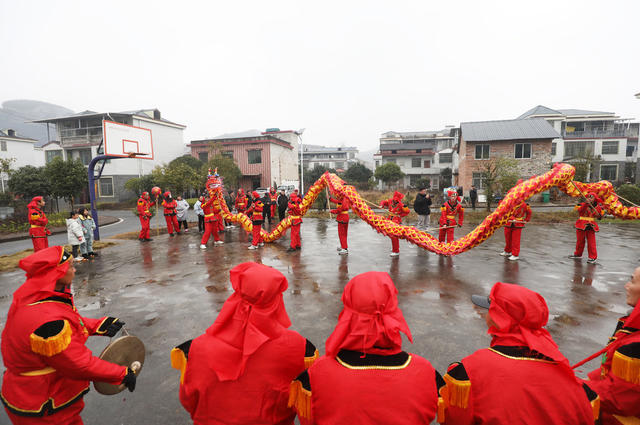 春节 迎新春 除夕 舞龙 民俗文化