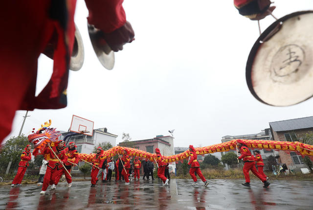 春节 迎新春 除夕 舞龙 民俗文化
