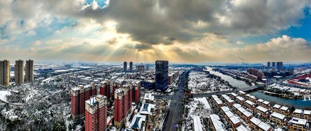 株洲 雪景 航拍