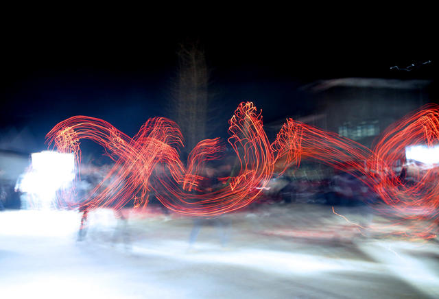 湖南桂东 香火龙 福 春 村民 龙年第一天