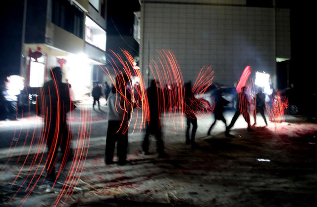 湖南桂东 香火龙 福 春 村民 龙年第一天