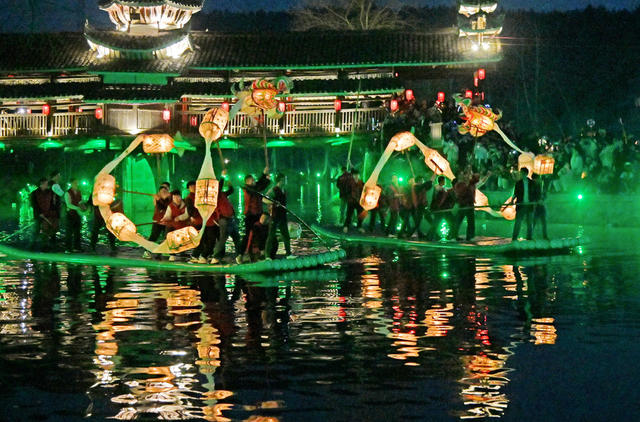 水龙灯,闹新春,民俗,传统文化,非遗,舞龙,,滩里水龙灯,文化,民俗活动