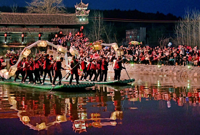 水龙灯,闹新春,民俗,传统文化,非遗,舞龙,,滩里水龙灯,文化,民俗活动