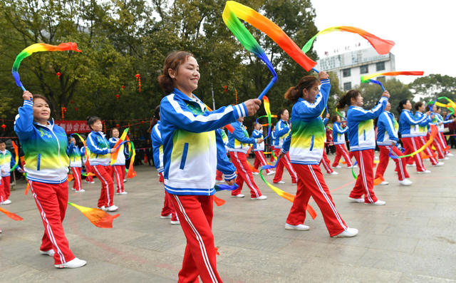 春节 文化 活动 广场舞 