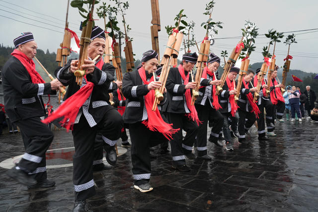 春节 向晖侗寨吃会 侗族传统习俗