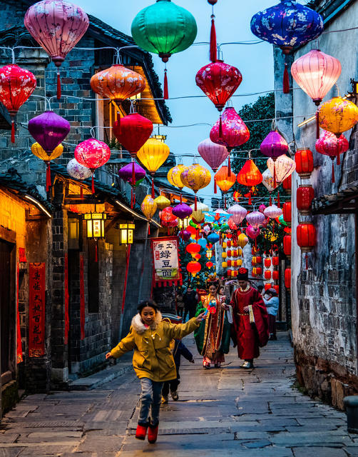 春节  夜景  古城  黔阳古城 
怀化洪江