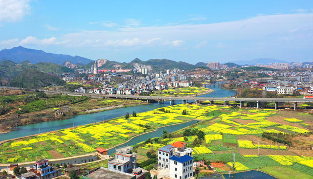 湖南嘉禾：车在公路行，一路花相伴