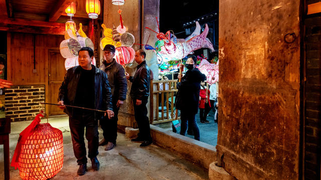 民俗  春节  年味  龙灯 舞龙  古街  