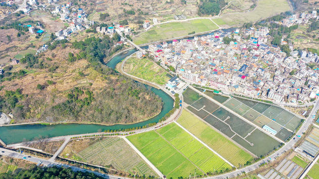 湖南 新田 春日 田园美