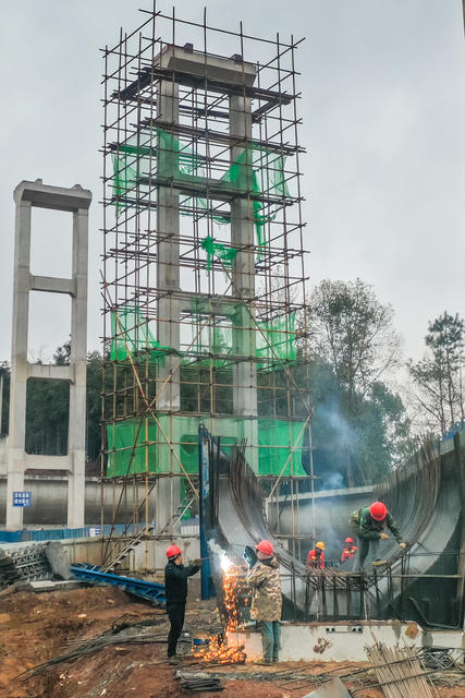 工程 建设 重点项目 施工 工人 水利
