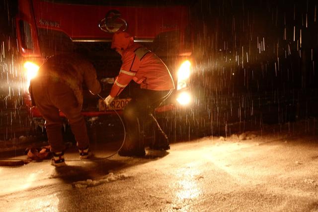 高速公路、冰、雪