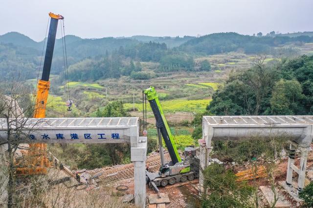 水利 毛俊水库 建设 施工 渡槽