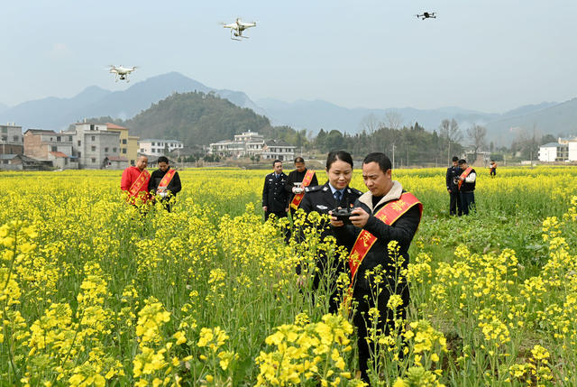禁毒宣传  禁毒志愿者   绿色无毒  农村  民警 禁种铲毒  无人机  空中巡查 防毒禁毒