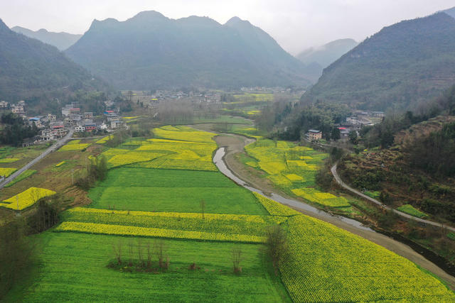 湖南，湘西，田园，风光，梦幻，春天，小雨