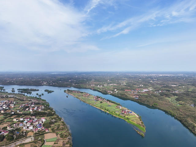湘江  河流  落排洲  风景  自然  旅游  乡村  美丽乡村  乡村画卷  春和景明  河清岸绿