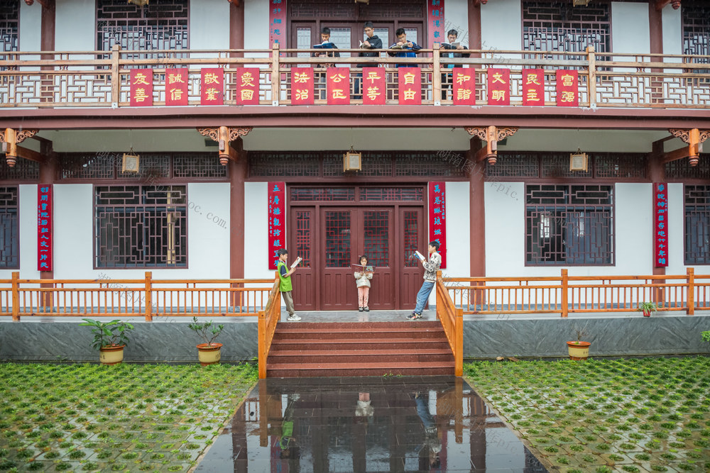 扬花村  书院  孩子  假期  读书  玩耍
