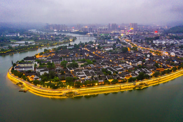 灯光   古城  黔阳  洪江 