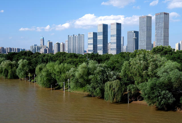 湘江长沙站，退出，警戒水位