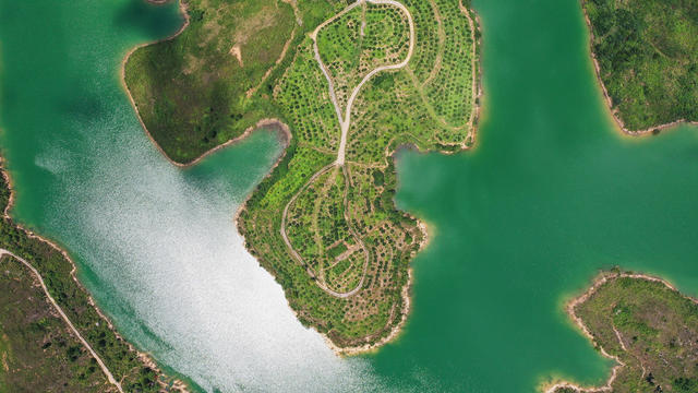 碧水  如玉  生态  水库  风景